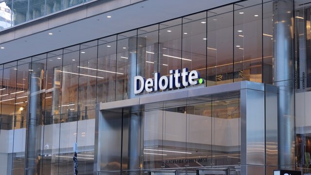 Deloitte building in Toronto Canada  - TORONTO, CANADA - APRIL 15, 2024