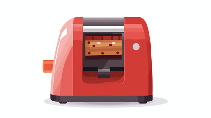 Red pencil sharpener with wooden shavings template