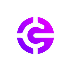 Letter C logo design template elements