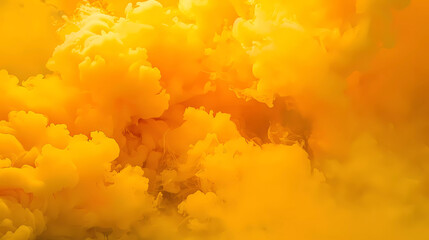 Abstract Yellow Smoke Background