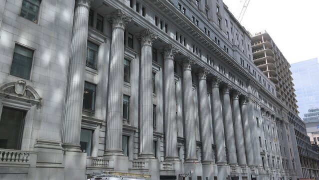 Sun Life Building at downtown Montreal - MONTREAL, CANADA - APRIL 20, 2024