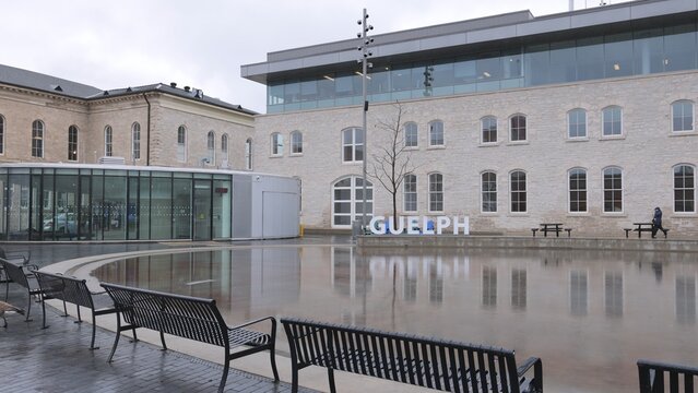 Town hall of Guelph Canada - GUELPH, CANADA - APRIL 13, 2024