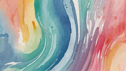 Rainbow gradient watercolor style background