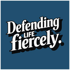 defending life fiercely breast cancer awareness month in October. Realistic pink ribbon symbol. Vector illustration