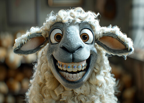 Shaun the Sheep is back with new trailer. A cute sheep with braces on its teeth