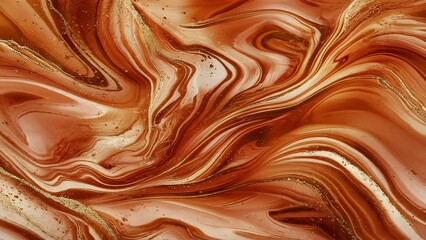 Orange & gold marble texture  abstract background 