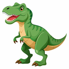 T-Rex dinosaur isolated on transparent background.