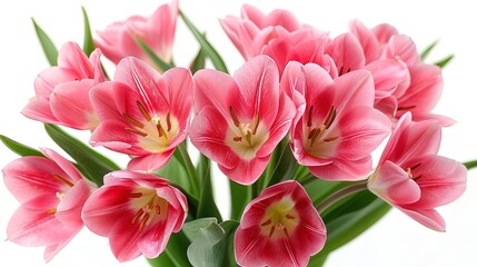 Fototapeta premium A beautiful bouquet of pink tulips