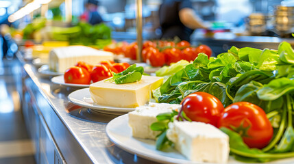 Cooking, preparing to cook, food on the table