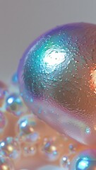 Close Up of a Bubble on a Cloth
