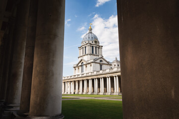 View of London, England, Royal Naval College
