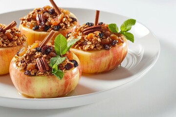 Baked Apples with All-Bran Original Cereal and Apricots