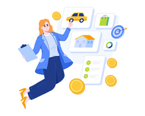 Financial Goals Concept