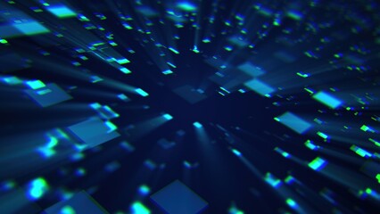 Technology and data processing. Computer generated 3d render