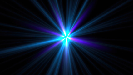 Abstract Shiny Star. Computer generated 3d render