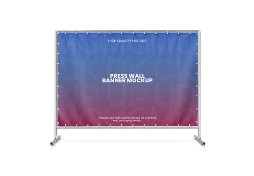 Press Wall Banner Mockup
