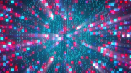 Technology and data processing. Computer generated 3d render