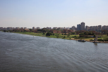 Fototapeta premium The Nile and land