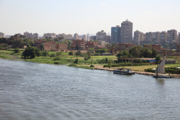 The Nile and land