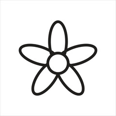 flower vector icon line template