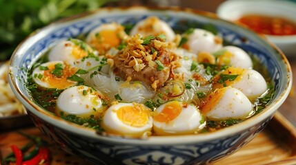 Hot vit lon, Balut, Vietnamese cuisine, Vietnamese street foods. Generative Ai