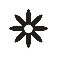 flower vector icon line template