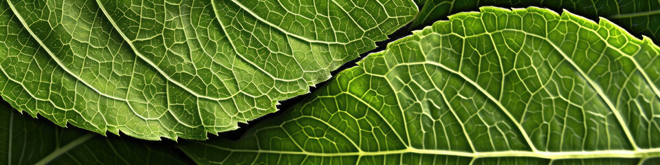 Green leaves. Foliage background. Natural pattern wallpaper for greeting card or backdrop banner.