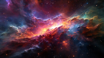 Naklejka premium lights of space