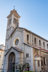 Fototapeta premium Eglise Saint-Etienne de Nice (Saint Stephen's Church) church is dedicated to Saint Stephen. Nice, France.