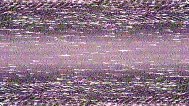 old analog tv screen monitor vhs noise