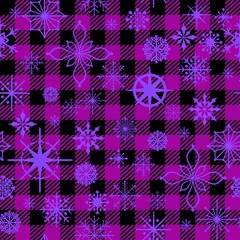 Christmas ice scribble seamless snowflakes pattern for wrapping paper and fabrics and linens and kids clothes print