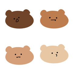 Adorable Bear Illustrations | Cute Hand Drawings | For Creative Projects | Minimalist Design