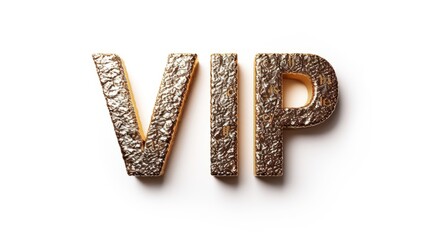 Fototapeta premium The word VIP created in Sans Serif Typography.