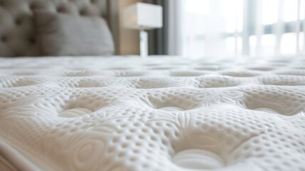 High quality mattress close-up