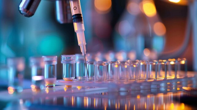 Needle syringe biopsy sample