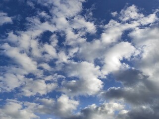 blue sky with clouds