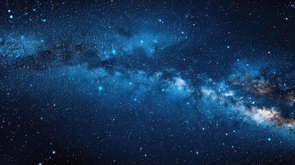 Fototapeta premium Explore the wonders of the universe with this stunning space-themed wallpaper. Get lost in the sea of stars and let your imagination soar.