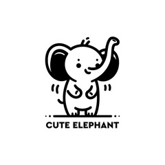 elephant outline illustration, black elephant art, elephant outline illustration, elephant silhouette, elephant design, elephant logo, cute elephant