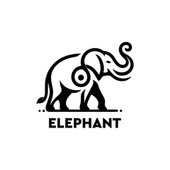 elephant outline illustration, black elephant art, elephant outline illustration, elephant silhouette, elephant design, elephant logo, cute elephant