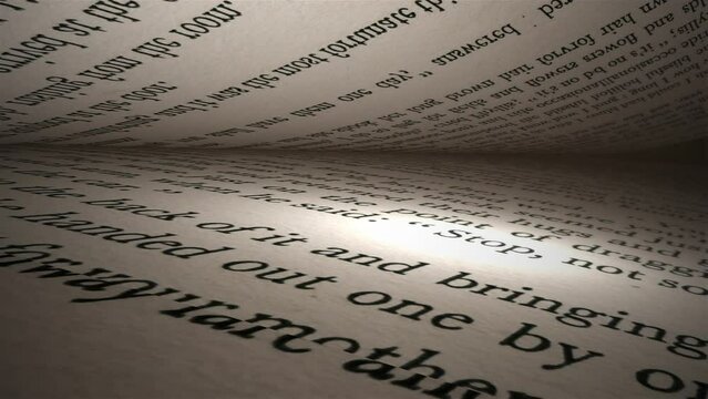 Flip through 4k Book Pages