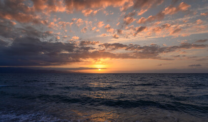 Epic sunset on the Mediterranean sea in Cyprus 1