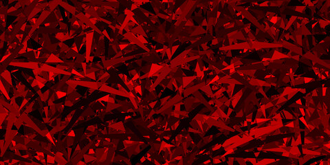 Dark red vector template with triangle shapes.