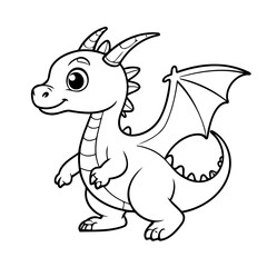 Cute vector illustration flying doodle colouring activity for kids