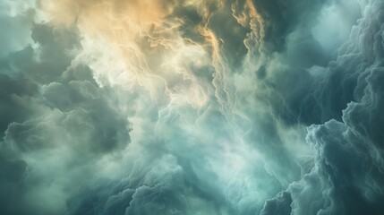 Ethereal Abstract Clouds and Mist Background