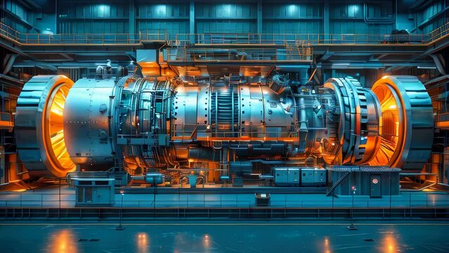 Industrial compressor for creating pressure in an oil refinery chemical petrochemical plant