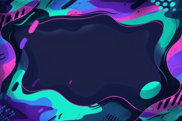 90's Inspired Background with Neon Colors and Bold Patterns - Vintage Decor, Party Themes