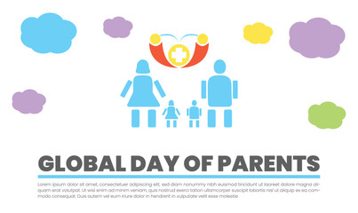 Global Day of Parents poster templet
