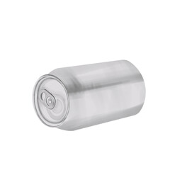 illustration of a silver soda can