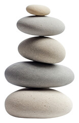 PNG  Zen stones pebble white background simplicity. AI generated Image by rawpixel.