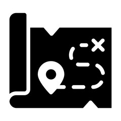 Treasure map icon